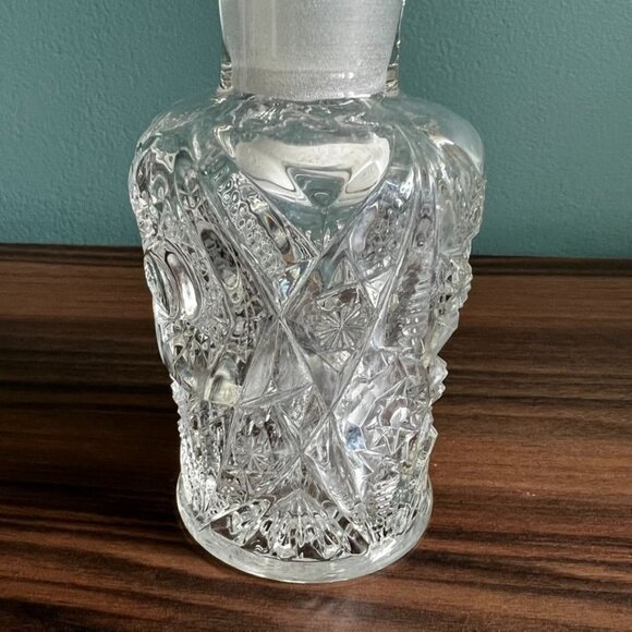 Antique 1915 Perfume Bottle Decanter Cut & Etched Glass Martec Mekee Brothers - Picture 6 of 16